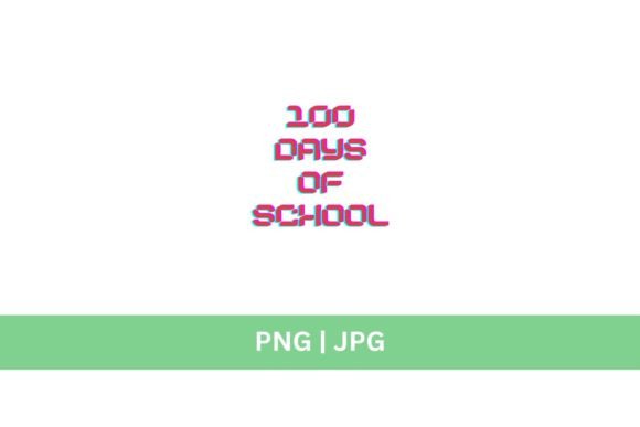 100 Days of School Retro Graphic: Vintage Design for Modern Projects