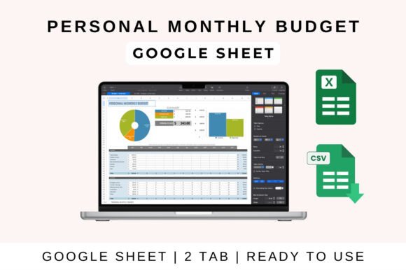 Designing Financial Clarity: The Personal Monthly Budget Template