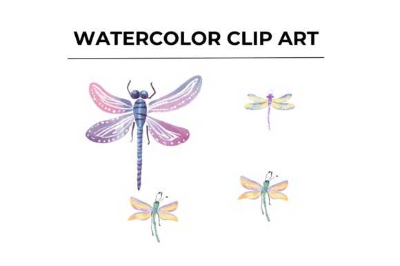 Enhance Your Visual Design with Elegant Dragonfly Clipart