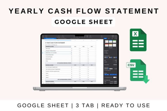 Master Your Business Finances: The Yearly Cash Flow Statement Template