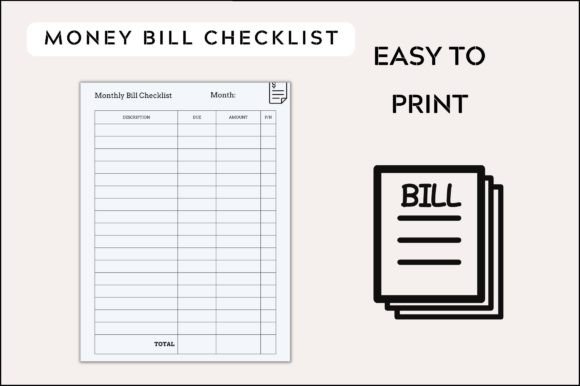 Premium Monthly Bill Checker Planner: Streamline Your Finances