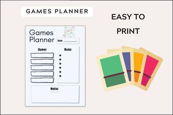 Printable Games Planner Template: Streamline Your Creative Projects