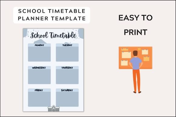 Printable School Timetable Planner: A Designer's Guide to Visual Organization