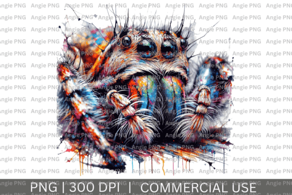 Spider Abstract Watercolor Clipart: Elevate Your Designs
