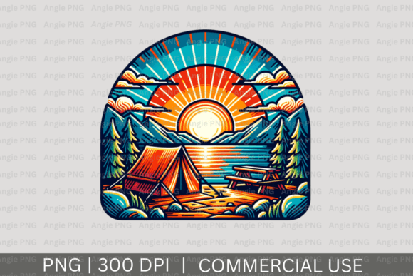 Timeless Adventure: The Design Power of a Vintage Retro Camping PNG