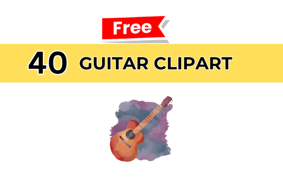 Unlock Creative Potential with High-Quality Guitar Cliparts